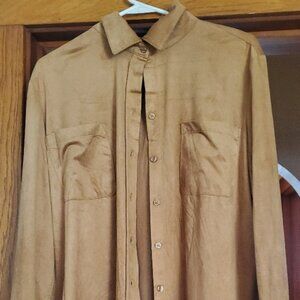 Brown Suede Shirt